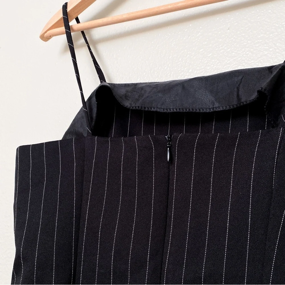 Alyn Paige black pinstripe dress size 5/6 - Picture 9 of 11